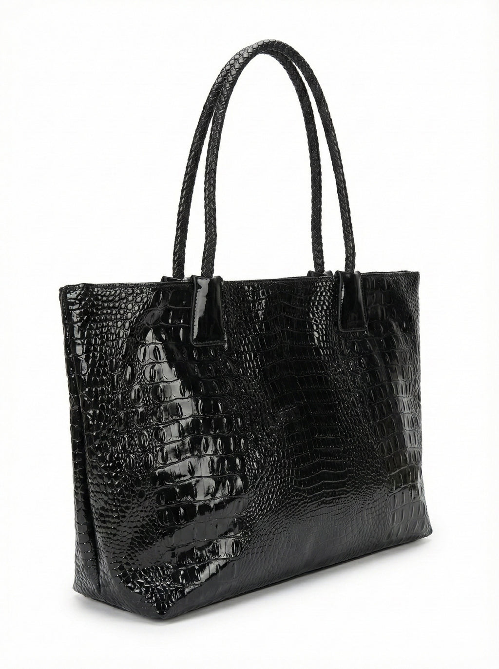 MIDNIGHT CROC TOTE