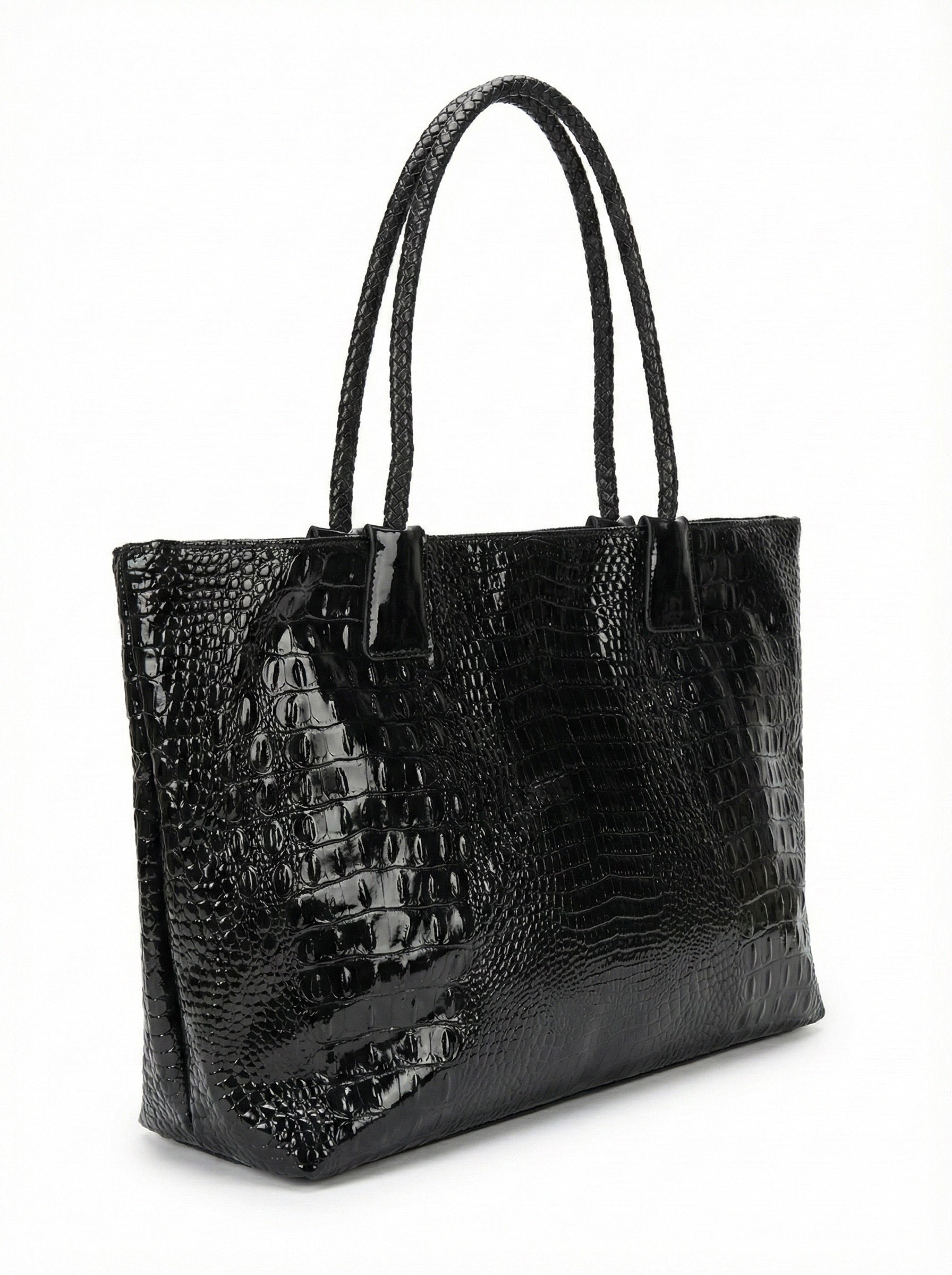 MIDNIGHT CROC TOTE